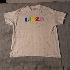 Lizzo “U R Special” Official Merch Tee White Tie-Dye Graphic Shirt Size XL